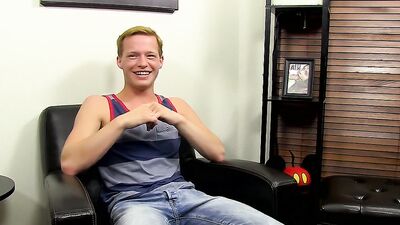 Adorable Billy London masturbates and toys with himself