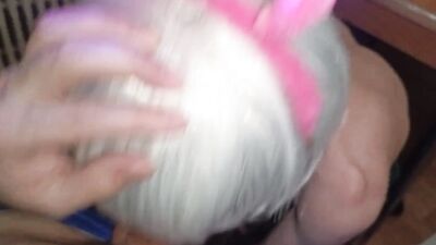 Femboy Cross obediently fucks and sucks the big dick of the daddy of the owner in adidas