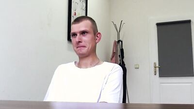 DIRTY SCOUT 213 - Pale Amateur Man Sucks & Fucks For A Job Opportunity