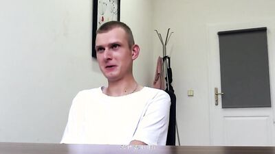 DIRTY SCOUT 213 - Pale Amateur Man Sucks & Fucks For A Job Opportunity