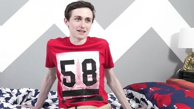 Twink Jacob Jones interviewed before sucking cock 69
