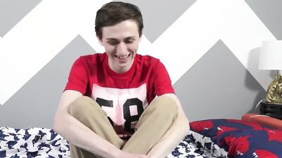 Twink Jacob Jones interviewed before sucking cock 69