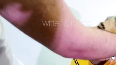 wedgie to blonde guy and spanked