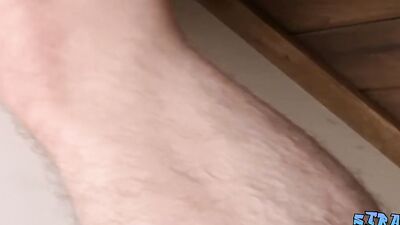 Straight thug Blinx masturbating while showing off tattoos
