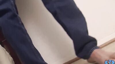 Straight young amateur Rion Rivers masturbates and cums solo