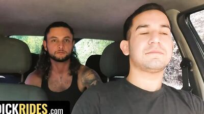 Boring Day Goes Wild When Taxi Driver Leo Blue Pix Up Hot Stud Alexander Garcia - Dick Rides