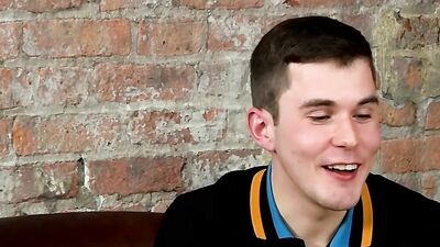 Attractive young homo strokes his hard dick and splooges