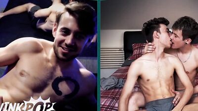Cute gay couple Danni Cole & Dante Colle are shagging