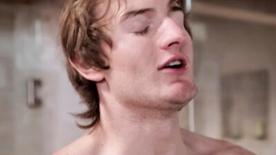 Pretty lad is sucking and riding his mate's hard wood