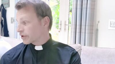 Cum thirsty chap is getting bonked by a local priest