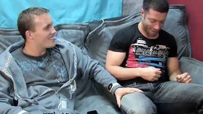 Horny buddies Tristan Jaxx & Alex Andrews are having sex