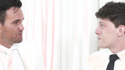 Missionary lad bends down and gets doggystyled by priest Beau Reed