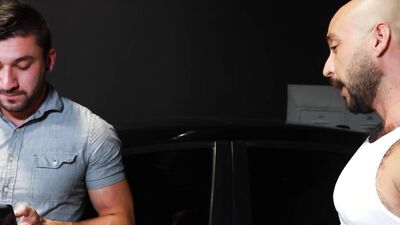 Scott Demarco & Julian Torres are screwing inside a garage