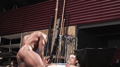 Blokes are nailing each other's ass in this interracial gay video