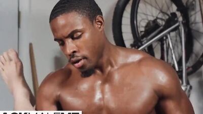 Deangelo Jackson is drilling his buddy's tight ass with his BBC