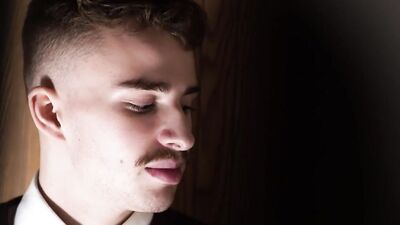 Ryan Jacobs wraps his tight ass around priest's hard johnson