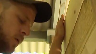 Two horny dudes are screwing hard out in the open