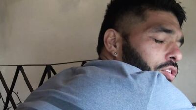 Cum thirsty Latino sucks his mate's prick and gets ass-fucked
