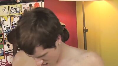 Trey Korbin and his twink roommate are barebacking in dormitory
