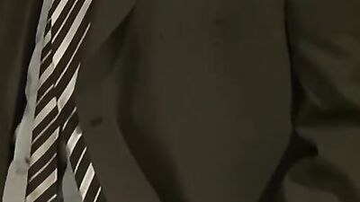 Fellow sucks his gay colleague's phallus on a lunch break