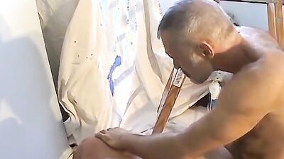 Bloke gets his ass drilled by his stepdad's hard prick