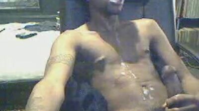Dude strokes his huge dong in this solo amateur video