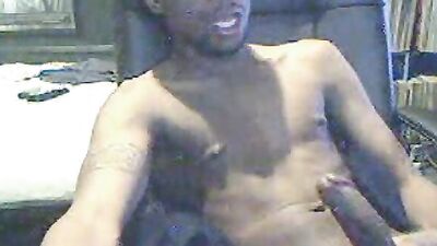 Dude strokes his huge dong in this solo amateur video
