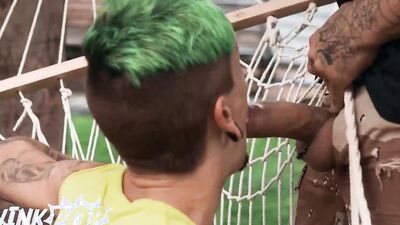 Twink Pop - Slim Cute Guy Charly Willinsky Gets Surprised By Muscular Bo Sinn's Massive Cock