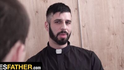 Horny Missionary Boy Marcus Rivers Gets His Thirsty Hole Penetrated With Fat Dildo - YesFather
