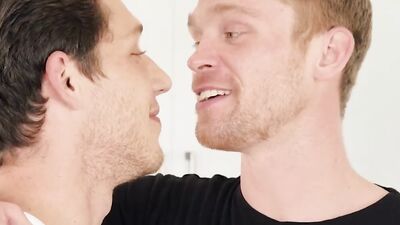 Blond Guy Takes A Deepthroat Blowjob To His Friend Offers