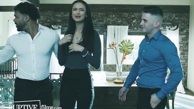 Real Estate Agent Fucks Hunky House Buyer With Wife in Other Room - DisruptiveFilms