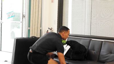 Clumsy BBC Masseur Drills Hunk Client - Casey Everette, AJ Sloan - NextDoorStudios