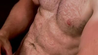 Gay hunk Jonas Jackson hot solo cock stroking effort