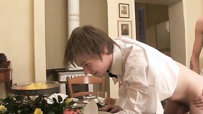 European amateurs Luke James and Skye Romeo ass breed