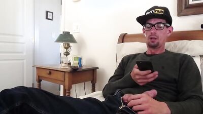 Guy Next Door Jacks Off Big Dick