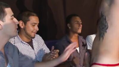 GAYWIRE - Regular Joes Lined Up For Gigolo Cock Swing Right At Their Waiting Faces zOMG