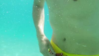Bath in the Mediterranean see