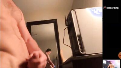 FalconStudios - Hunk Masturbates Over WEBCAM As Cute Jock Shoves A Dildo Up HIs Tight Ass