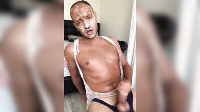 Torn clothes, Ice cream, piss and cum