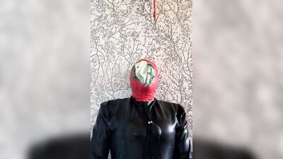 Double latex mask breath play