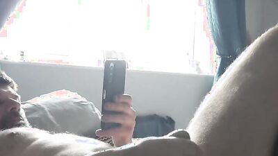 Oily exploding cock shoots cum 2 foot in the air