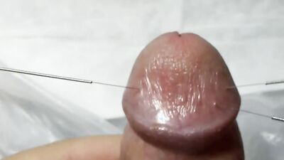 CBT needling penis