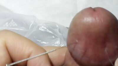 CBT needling penis