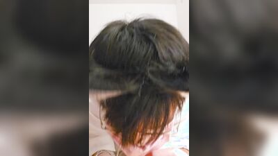 asian sissy femboy jerk his useless small penis