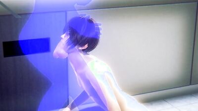 Yaoi Femboy - Jim is fucked in a public toilet part 2