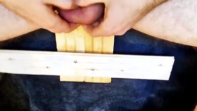 Edging, Balls Tied, Separated & Clamped, Double Cum, Ruined by taking Clamps off