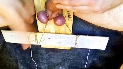 Edging, Balls Tied, Separated & Clamped, Double Cum, Ruined by taking Clamps off