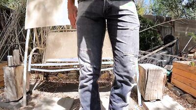 Pissing jeans and work boots