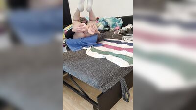 (GER) Masked Sk8erBoy in smelly sweaty Socks and fucks own Hole and cum's with a huge SpermLoad