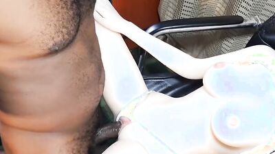 My Japanese Sex Doll Arrived Nigeria From China To Receive My African Big Black Cock BBC